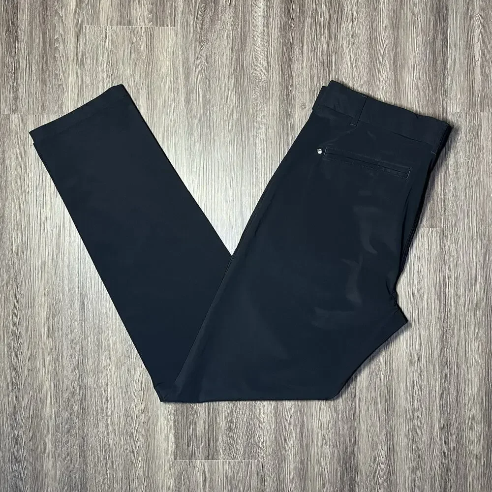 Greyson Montauk Performance Trouser Men's 34x32 Black Golf Dress Pant EUC